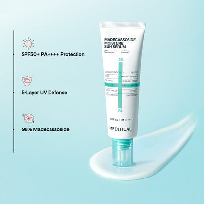 MEDIHEAL Madecassoside Moisture Sun Serum Blemish Repair SPF50+ PA++++