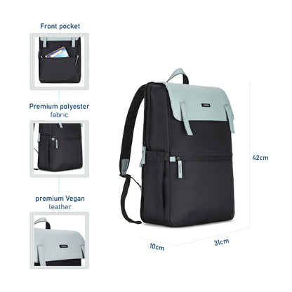  Carriall Aero Black casual laptop backpack 