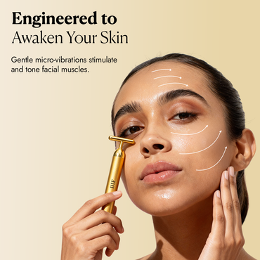 24K Gold Vibrating Face Massager