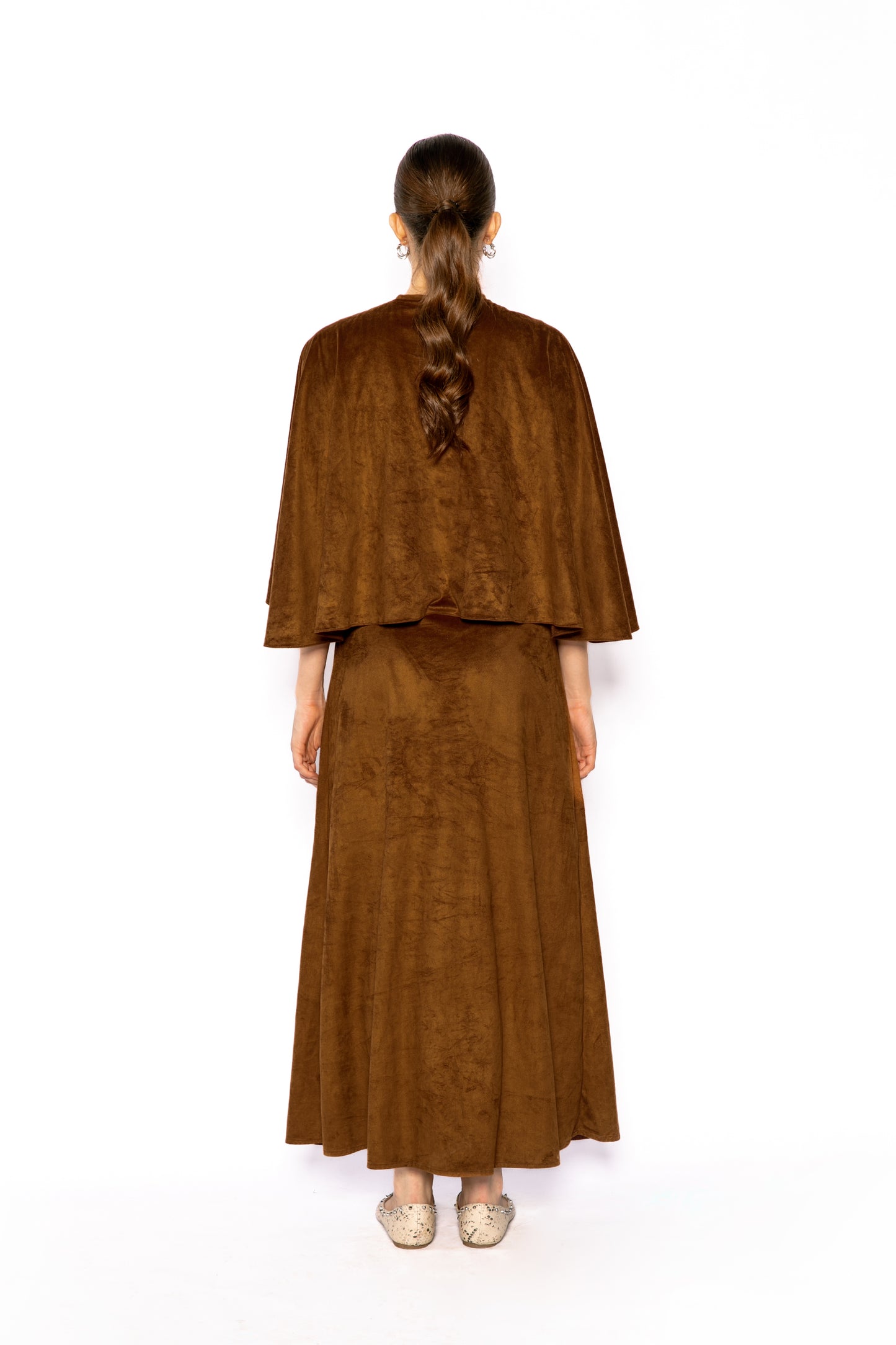 Contemponari-Lotus Dress-Brown