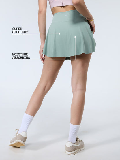Sage Swirl Tennis Skorts