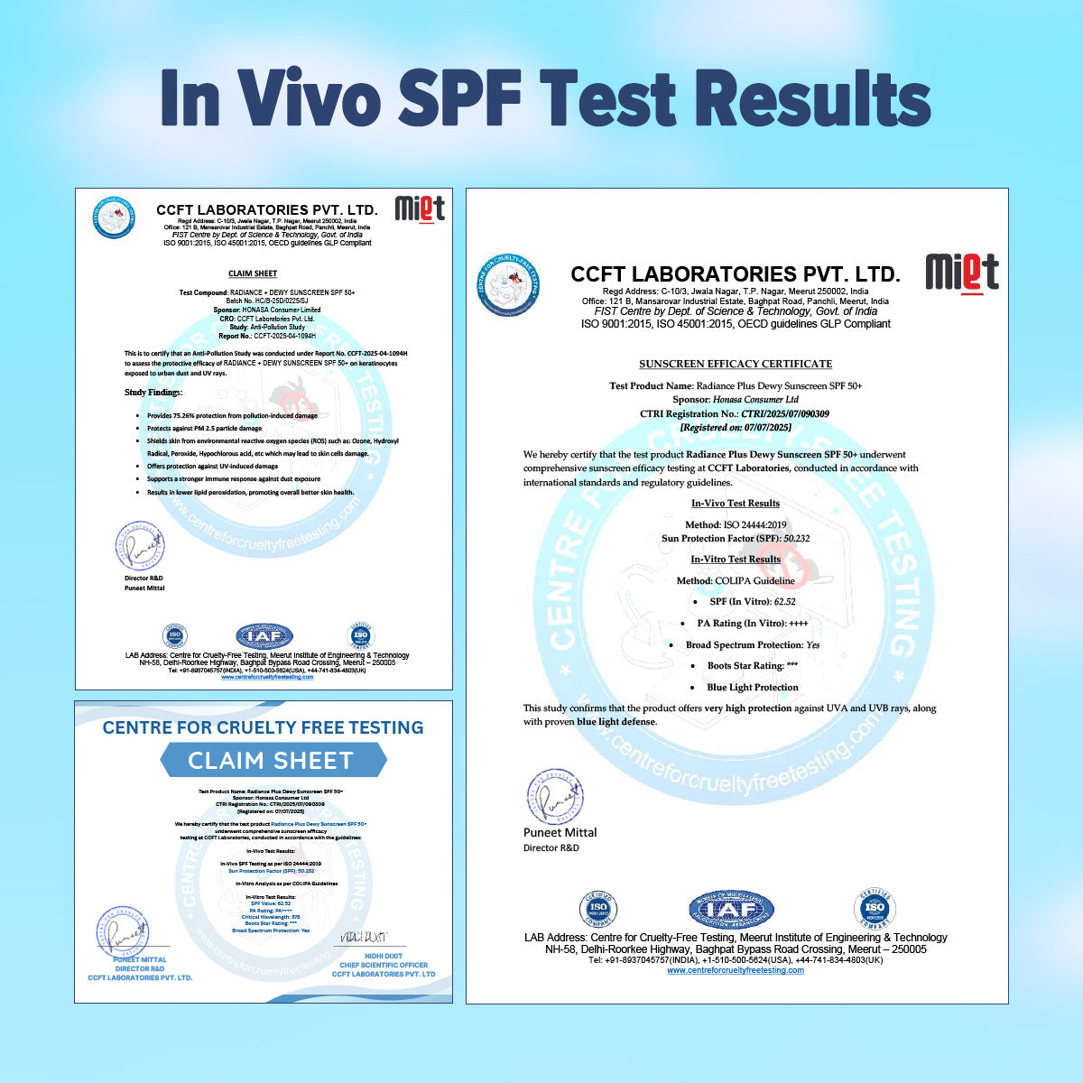 Radiance+ Dewy Sunscreen In-Vivo Tested with Watermelon & Niacinamide with SPF 50 & PA++++ - 30g