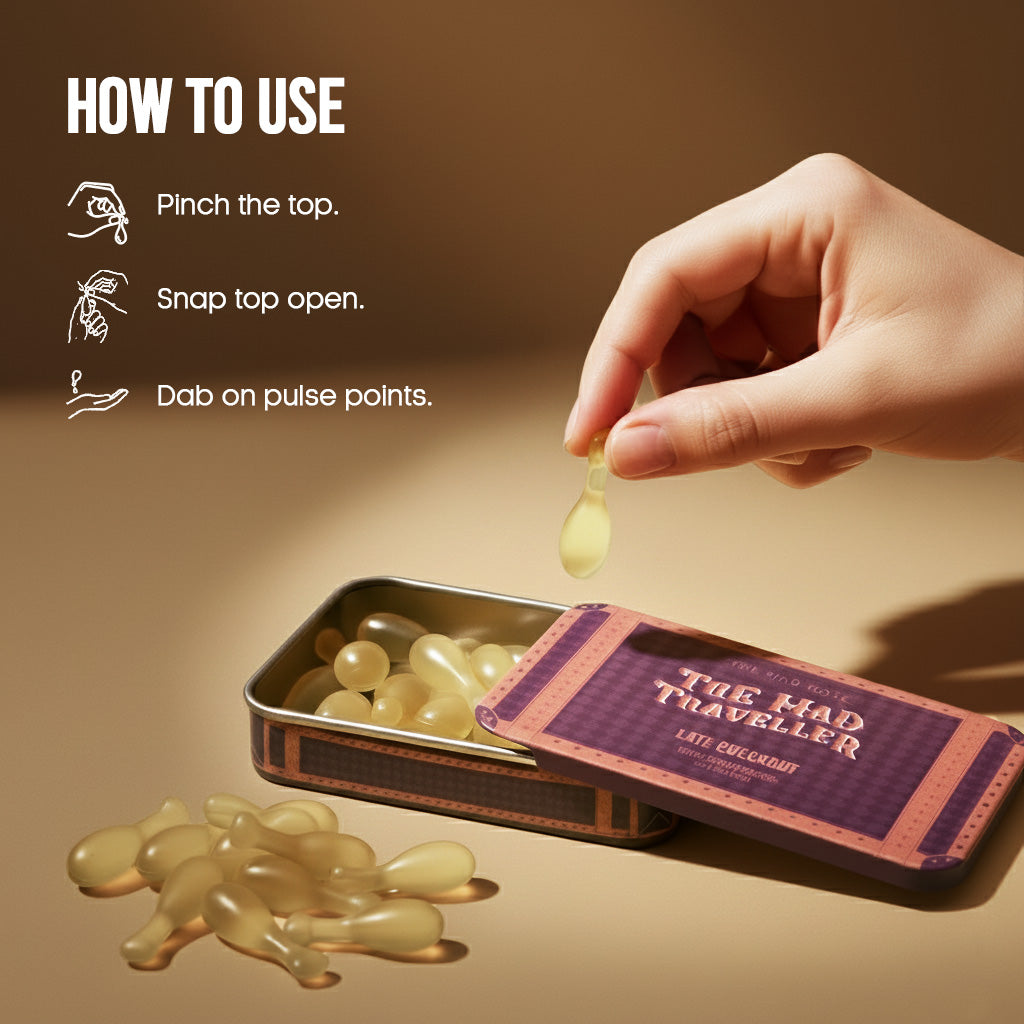 Late Checkout Travel Capsules (25 X 1ML) | The Mad Nose at Broadway