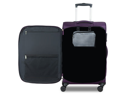 Carriall Slash Large Size Purple Check-in Luggage