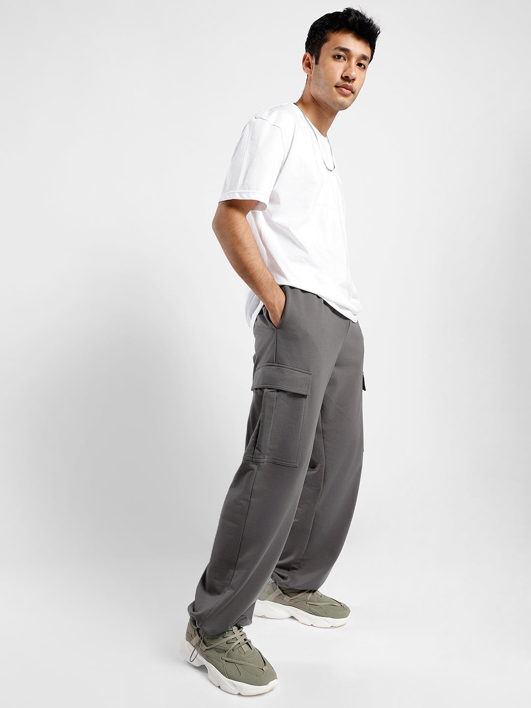 Relaxed Fit Cargo Joggers
