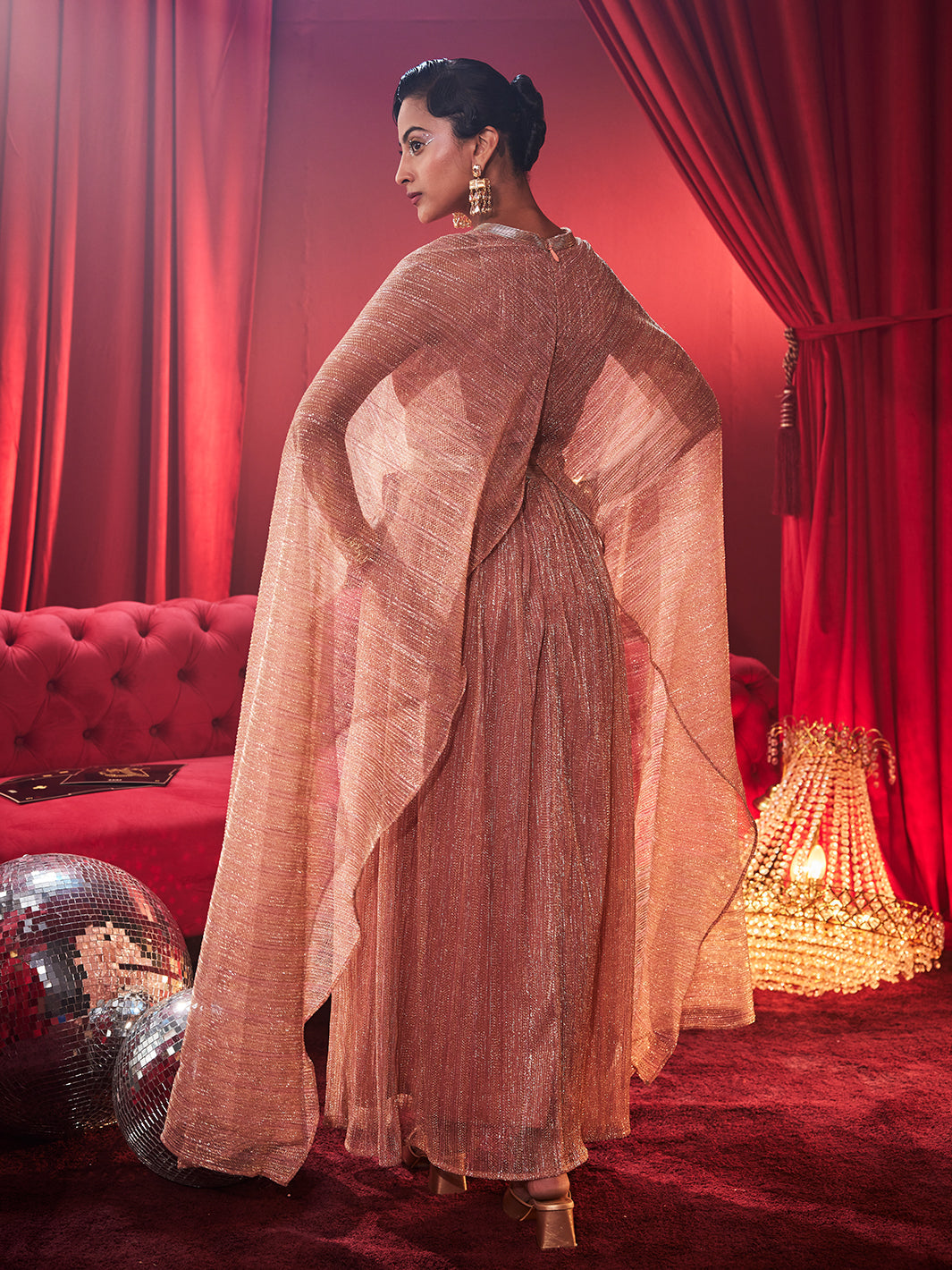 Tiara Metallic Gown