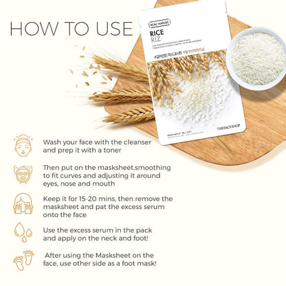 Real Nature Rice Face Mask 20g