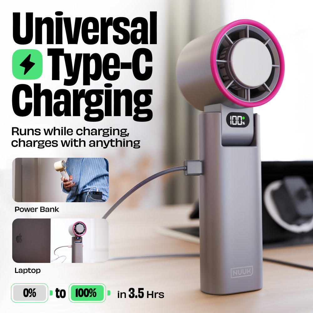 Nuuk BFF Rechargeable Personal Fan with IceTouch - Matcha Green