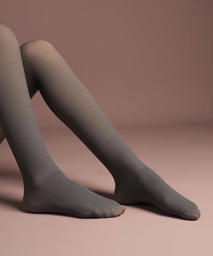 Sheer Fur Stockings Grey