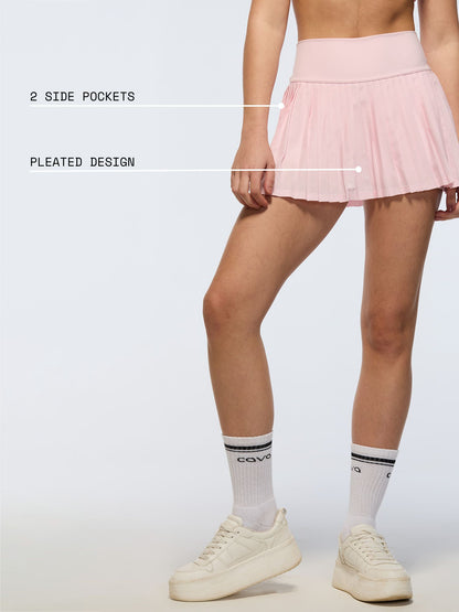 Pink Plie Pleated Skort