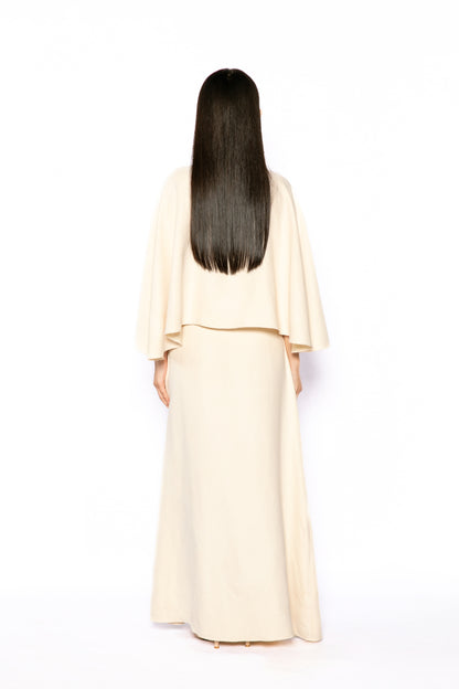 Contemponari-Lotus Dress-White