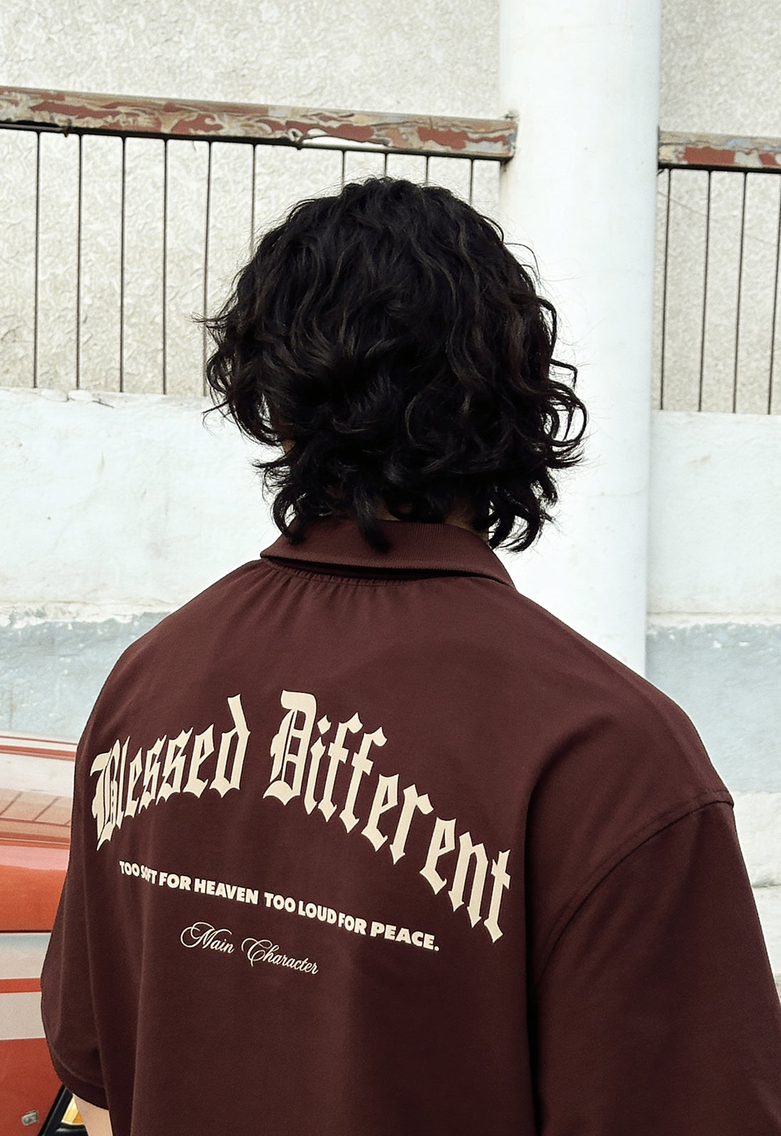 Blessed Different Oversized Polo T-Shirt