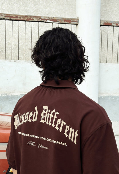 Blessed Different Oversized Polo T-Shirt