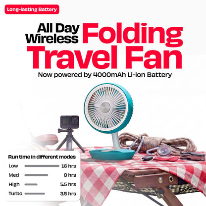 FOLDE v2 | All Day Wireless Rechargeable Folding Fan