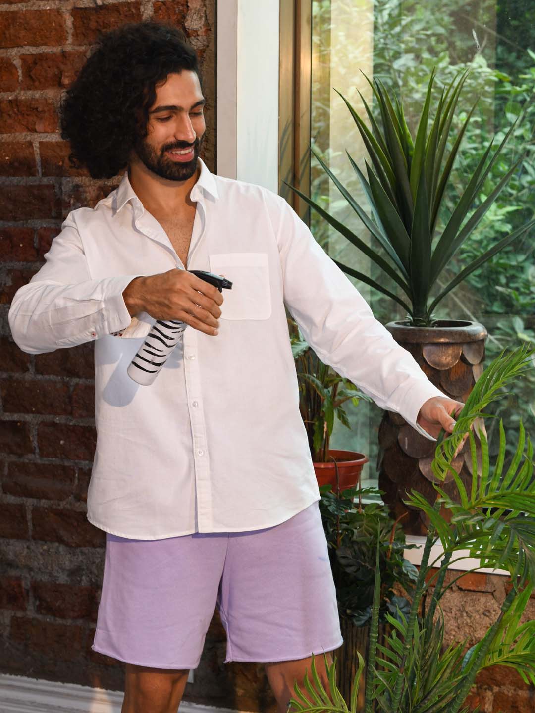 Grainy Oxford White Shirt - Bud