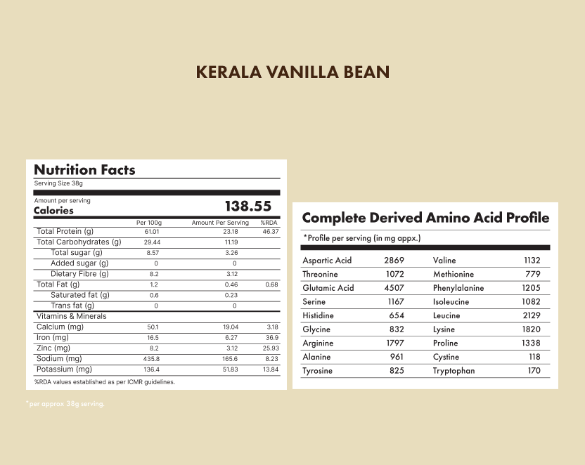 No-Nonsense Plant Protein Kerala Vanilla Bean - 38g