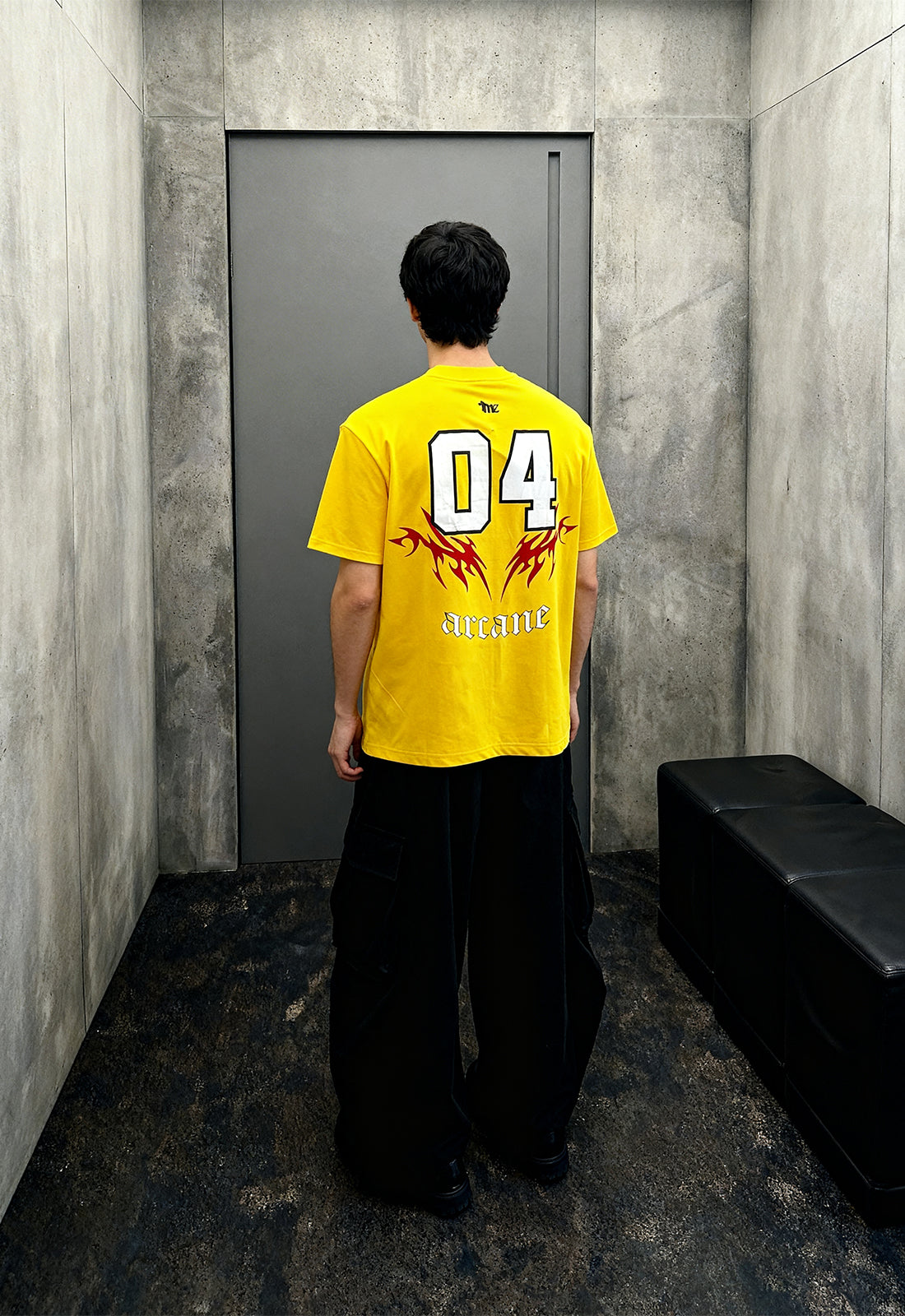 Arcane Yellow Heavyweight-Oversized T-Shirt