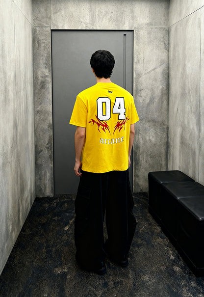 Arcane Yellow Heavyweight-Oversized T-Shirt