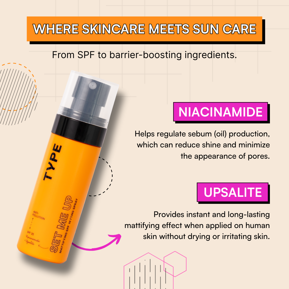 Set Me Up Mattifying SPF Setting Spray | Type Beauty Inc. at Broadway