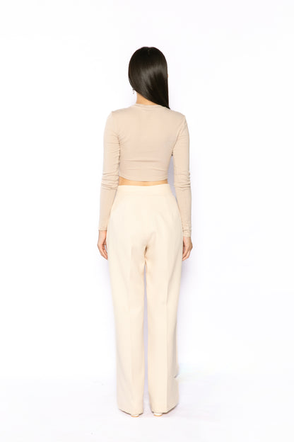 Contemponari-Phoenix Trouser-Cream