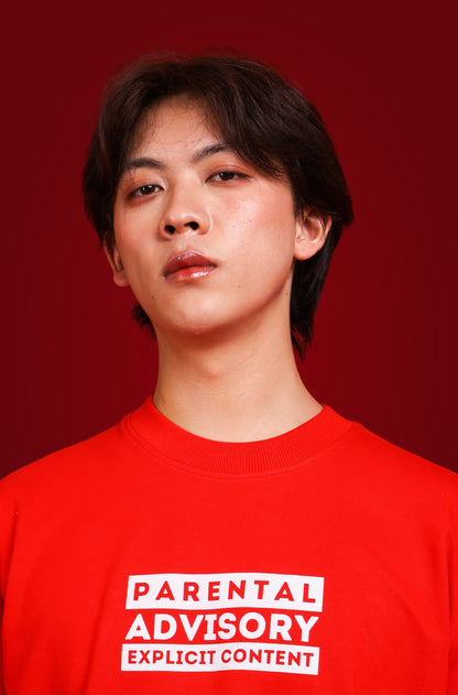 fuck. - korean oversized tshirt Red | sorta at Broadway