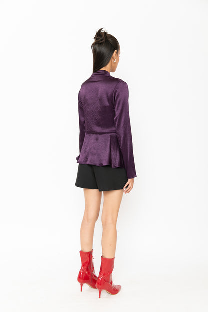 Contemponari-Magnolia Top-Purple