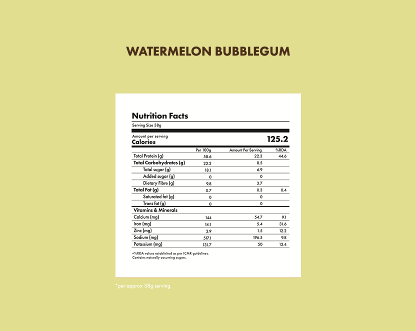 No-Nonsense Plant Protein - Watermelon Bubblegum - 38g