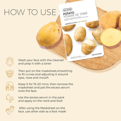 Real Nature Potato Face Mask 20g