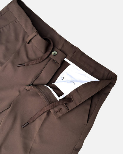 Bare Brown Knit Shorts - Brown
