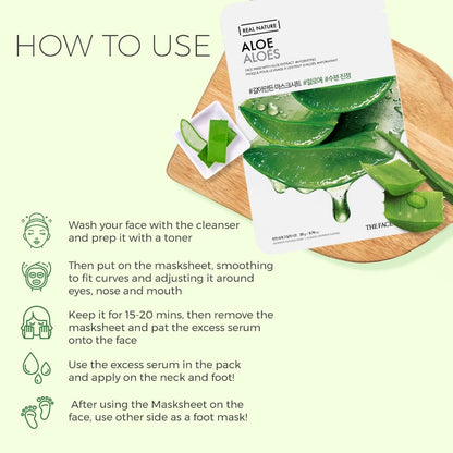 Real Nature Aloe Face Mask 20g