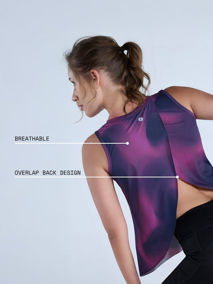 Purple fluid overlap tank