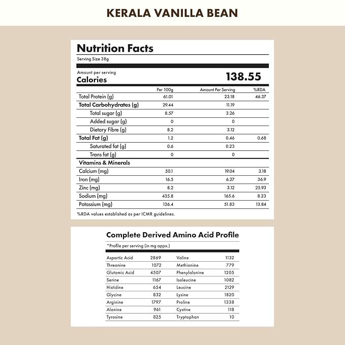No-Nonsense Plant Protein Kerala Vanilla Bean - 38g