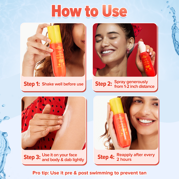 Detan+ Dewy Sunscreen Spray