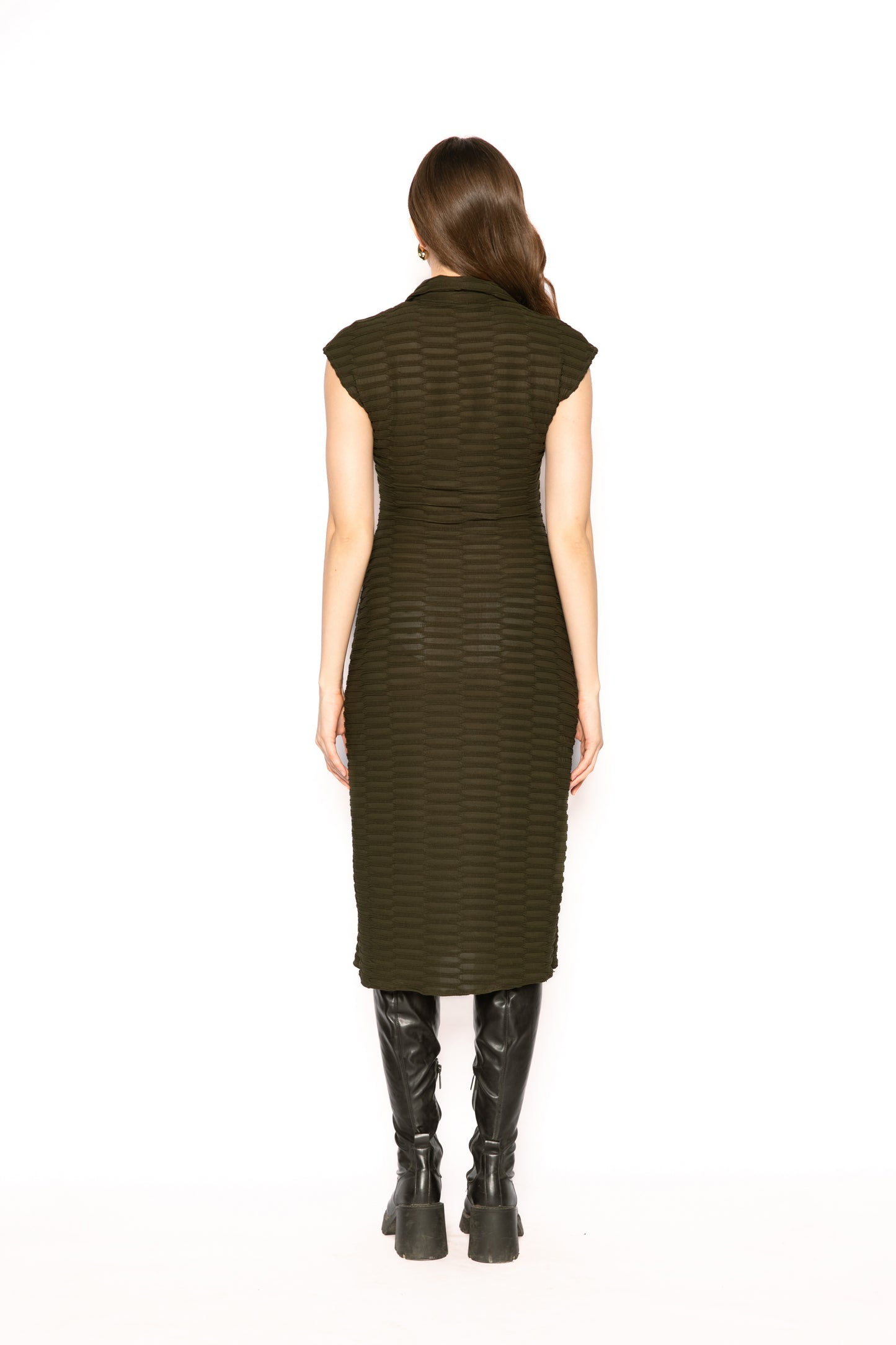 Contemponari-Ursa Dress-Green