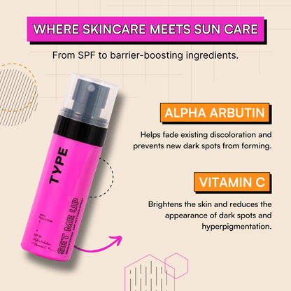 Set Me Up Brightening SPF Setting Spray | Type Beauty Inc. at Broadway