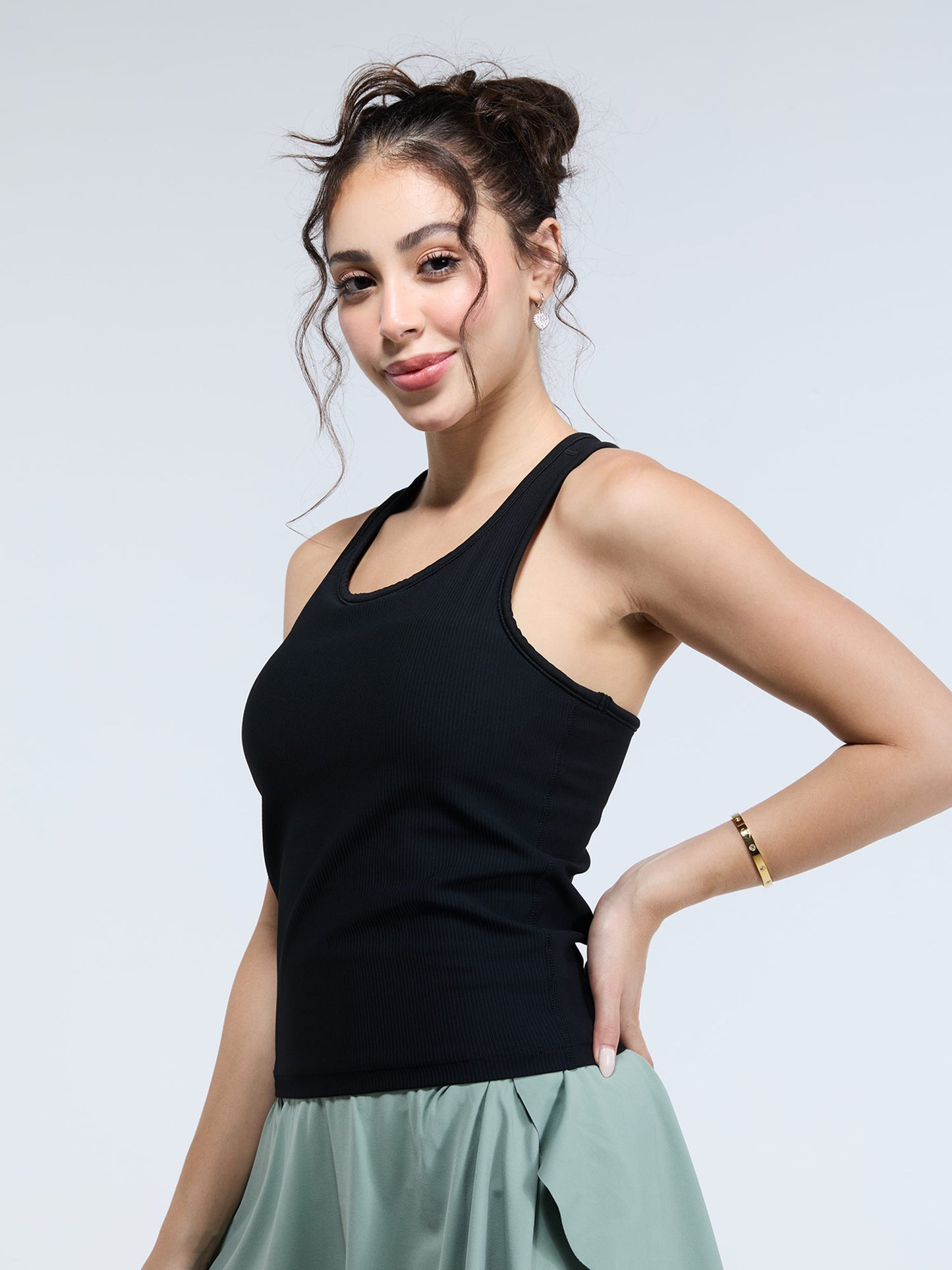 Black Tank Us Later Top