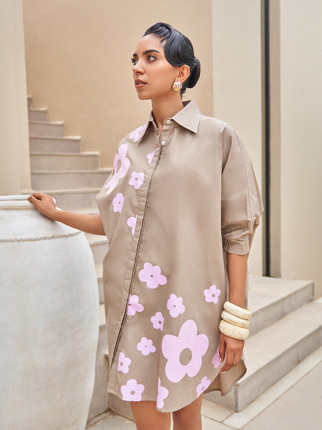 Pansy Floral Free Size Dress