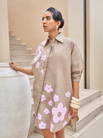 Pansy Floral Free Size Dress