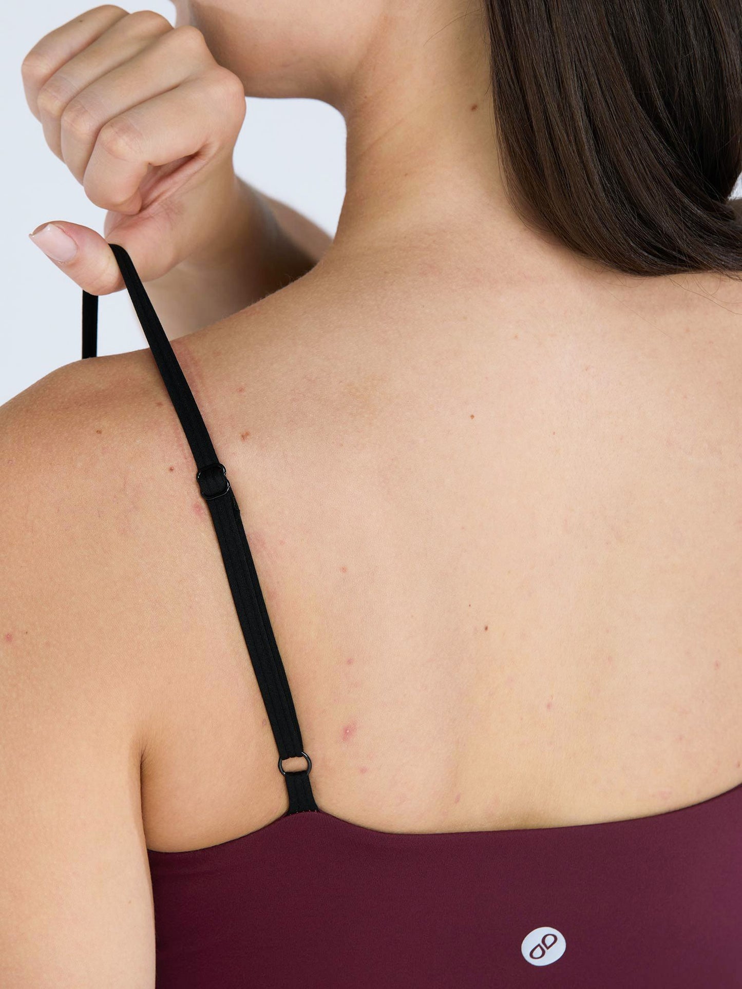 Burgundy Contrast Trim Top