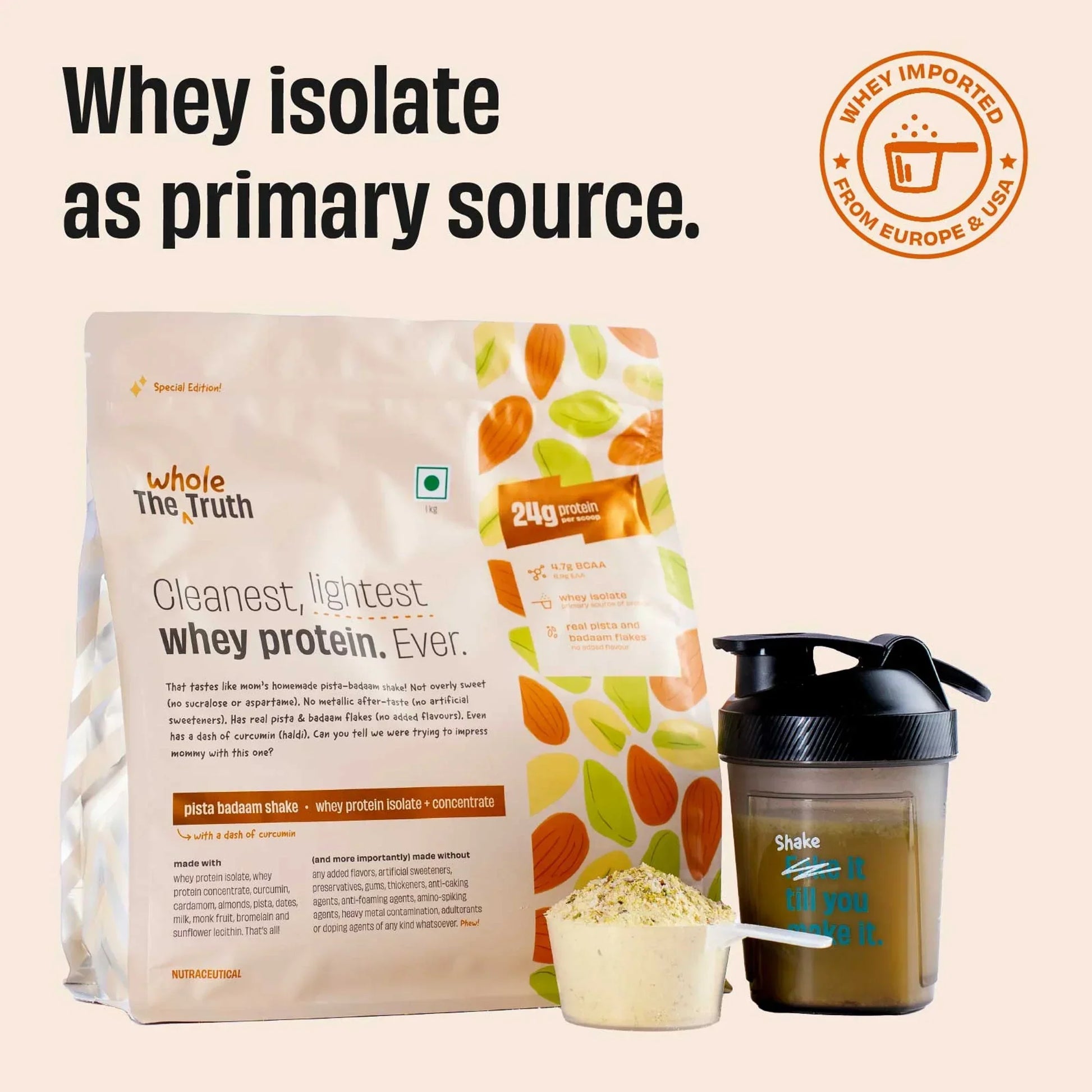 The Whole Truth 24g Whey Protein Isolate + Concentrate - 1kg | The Whole Truth Foods at Broadway