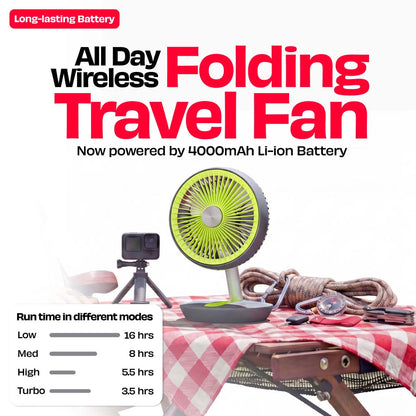 FOLDE v2 | All Day Wireless Rechargeable Folding Fan