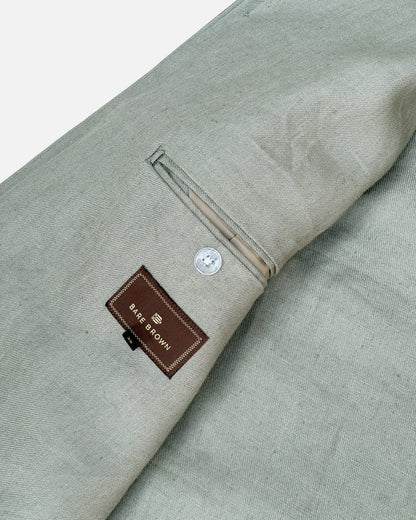 Bare Brown Linen Shacket - Olive