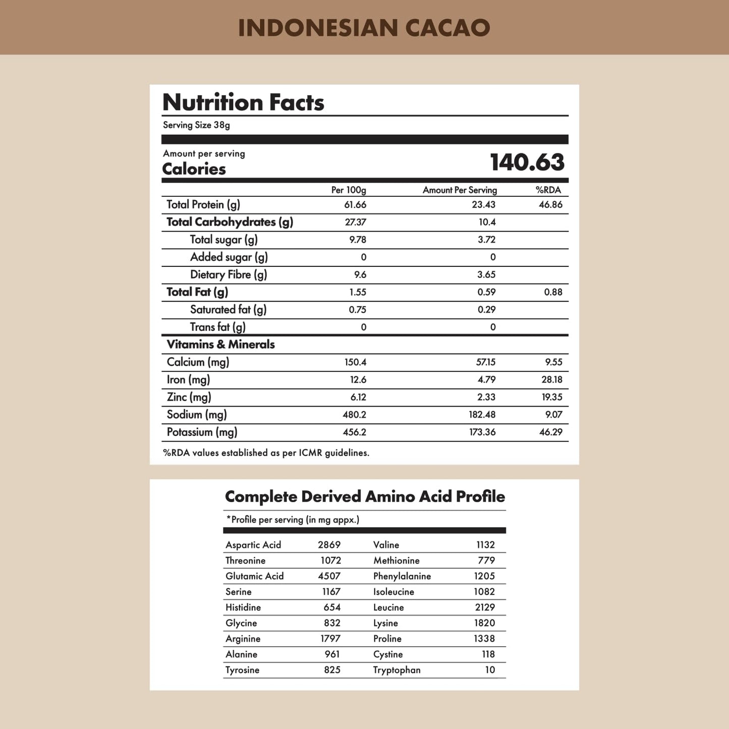 No-Nonsense Plant Protein Indonesian Cacao - 1kg
