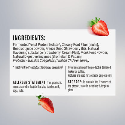SUPERYOU Strawberry Yeast Protein 500g Jar