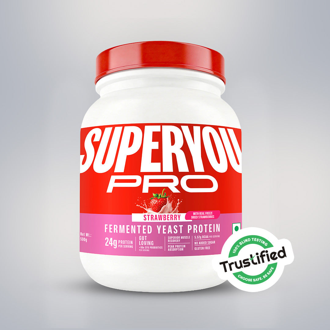 SUPERYOU Strawberry Yeast Protein 500g Jar
