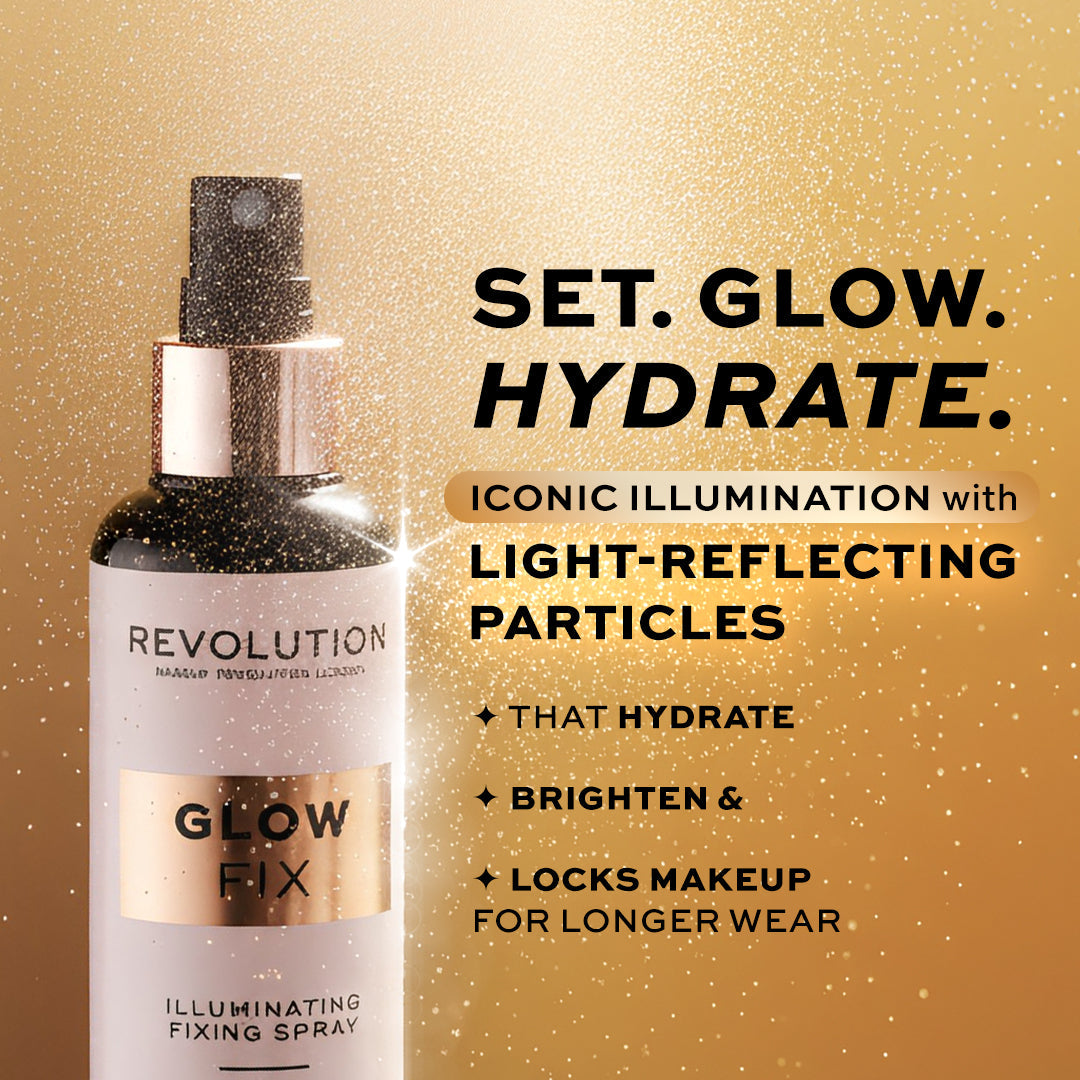 Makeup Revolution Glow fix Illuminating Fixing Spray | Makeup Revolution at Broadway