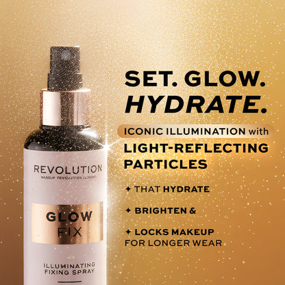 Makeup Revolution Glow fix Illuminating Fixing Spray | Makeup Revolution at Broadway