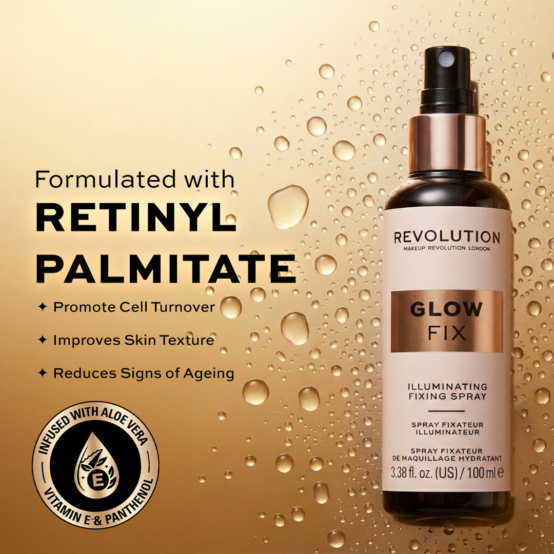 Makeup Revolution Glow fix Illuminating Fixing Spray | Makeup Revolution at Broadway