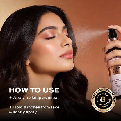 Makeup Revolution Glow fix Illuminating Fixing Spray | Makeup Revolution at Broadway