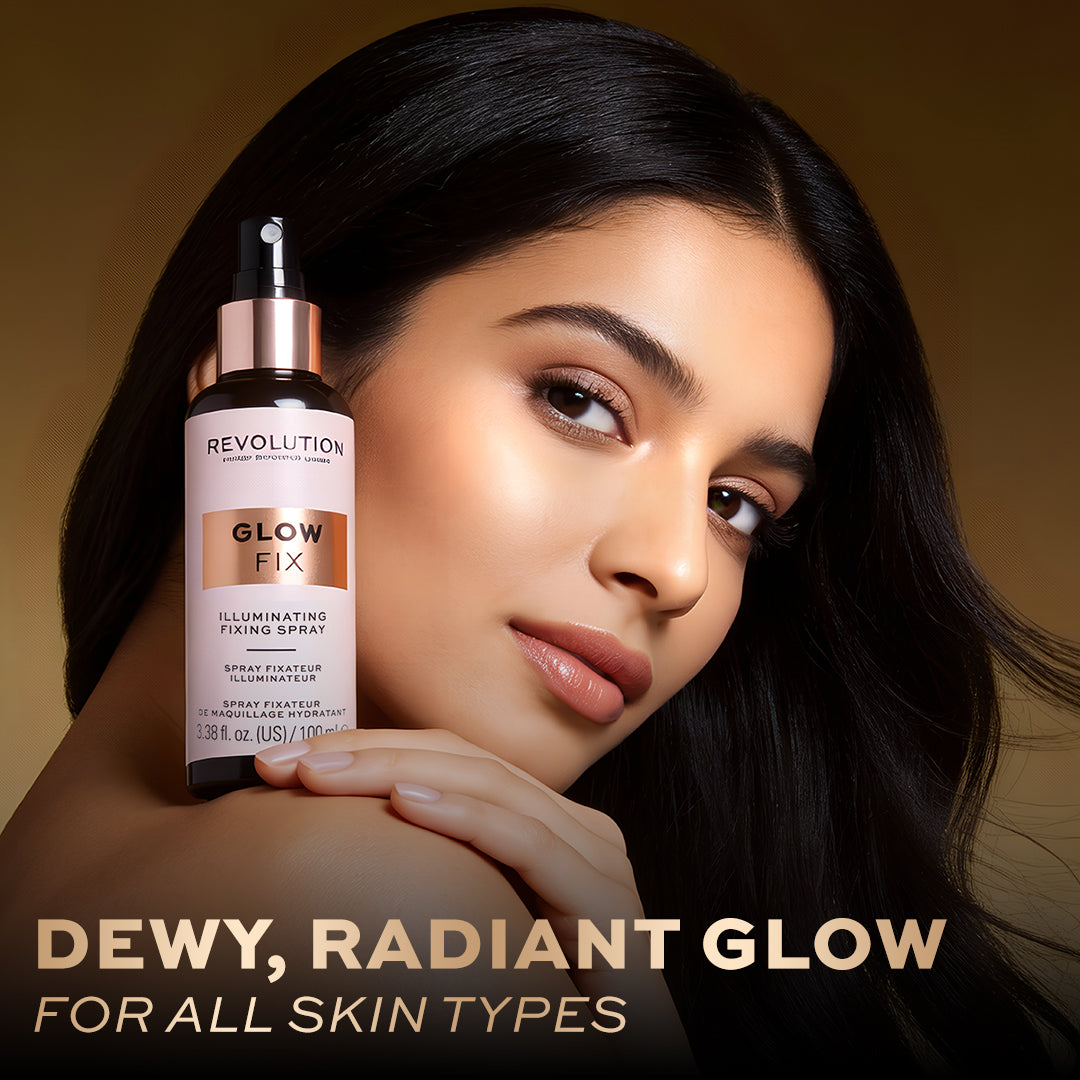 Makeup Revolution Glow fix Illuminating Fixing Spray | Makeup Revolution at Broadway